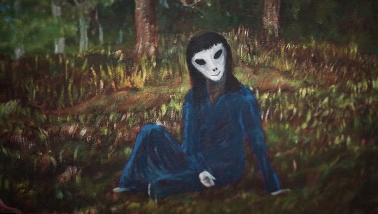 Američan maluje obrázky setkání s krásnými mimozemšťany.