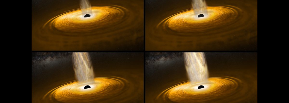 Astronomové zobrazili víření plynu oscilační černé díry 