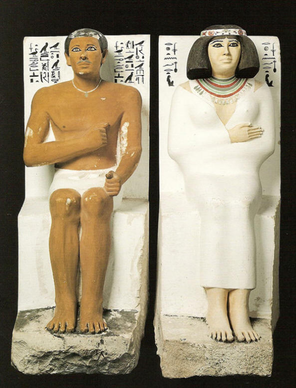 Pharaoh Rakhotep a jeho manželka Nofret, 4. dynastie (2575-2467 př.nl)
