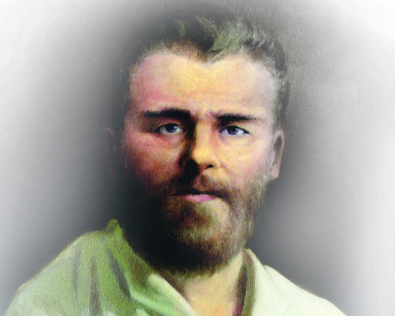 Ruský malíř ikon bez zbraní bez nohou Grigory Zhuravlev