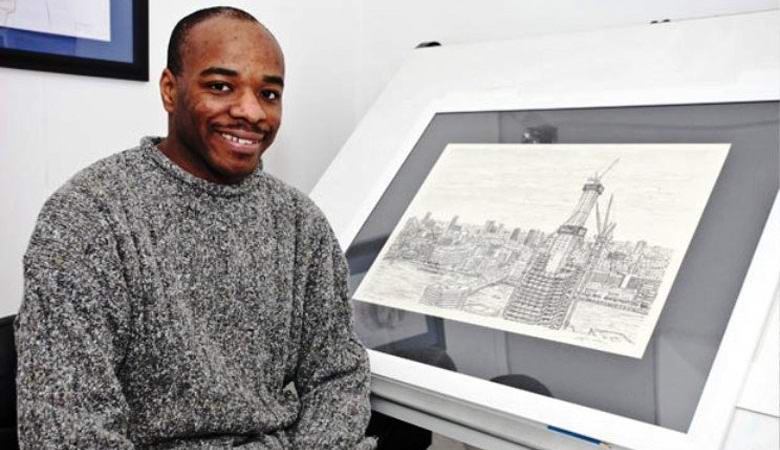 Britský umělec maluje celá města z paměti