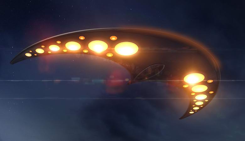 Boomerang UFO fotografoval přes Austrálii