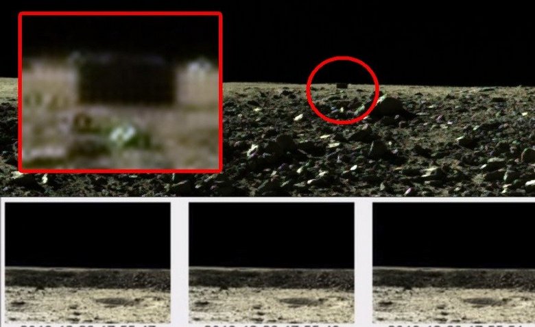 Na Měsíci byl nalezen černý obdélníkový objekt