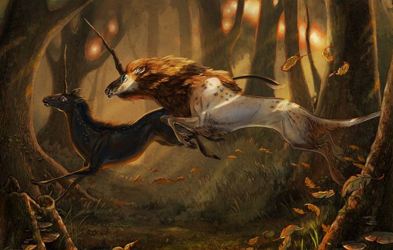 Qilin je čínské úžasné bájné zvíře, které přináší štěstí.