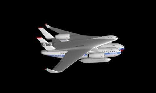 Clip-Air - letadlo, které nese vozy po obloze