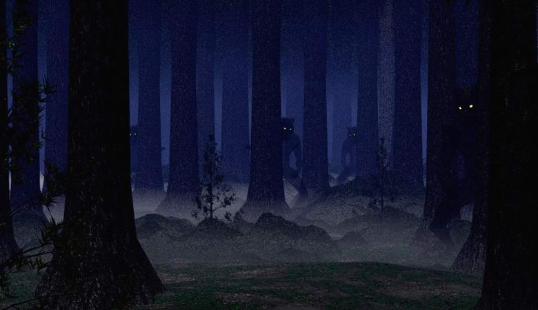 Lovec Dagestana narazil na netvora v nočním lese