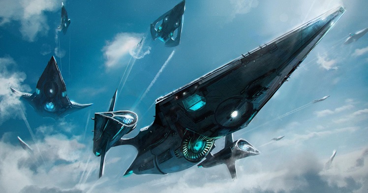 UFO flotila natočená na obloze nad Texasem