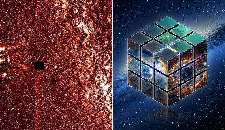 Obří kostka blikala blízko slunce