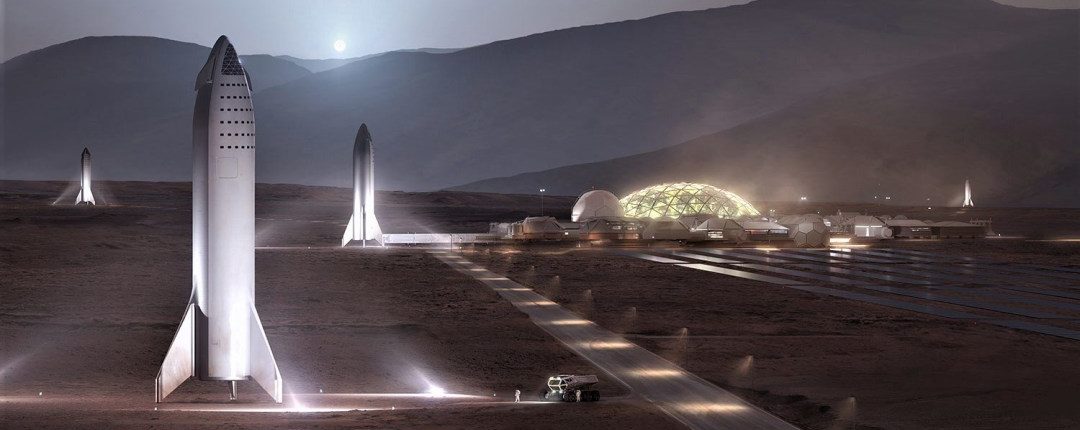 Elon Musk ukázal, jak bude vypadat základna na Marsu 