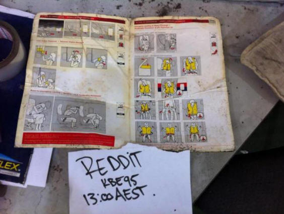 Pokyny od chybějícího Boeingu nalezeného v továrně na zpracování odpadu