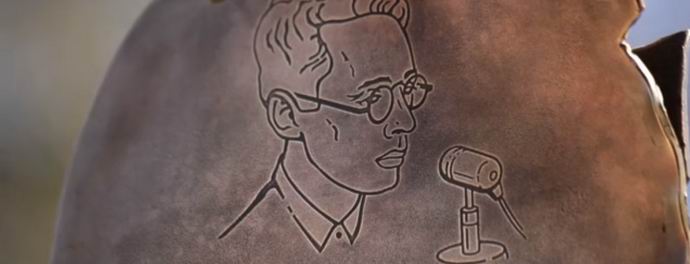 Interaktivní památník s hlasem Levitana otevřel ve Vladimiru