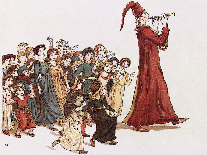 Jak Hamelny Pied Piper potrestal obyvatele města za jejich vděčnost.