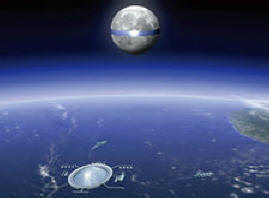 Bateriový prstenec dodá sluneční energii z Měsíce na Zemi.