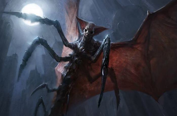 Mystický muž s křídly