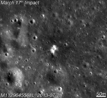 Na měsíci se otevřel nový kráter