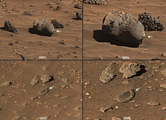 Hlava marťanské mayy a jeho rozbitá deska