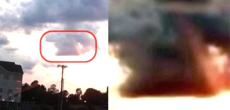 Na americkém městě Tasla si všiml neobvyklý mrak.