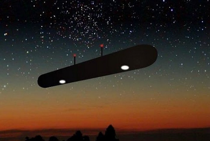 Neidentifikované objekty na obloze ve tvaru doutníku