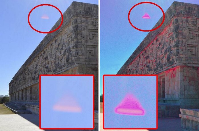 UFO nad starobylým městem Uxmal