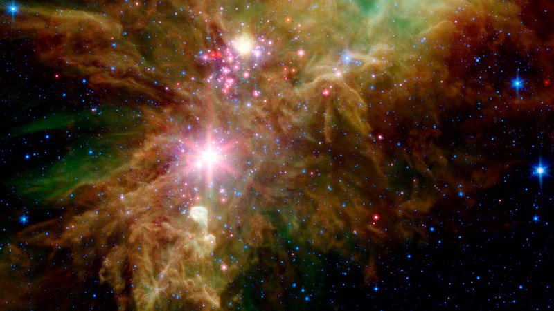 Novoroční dárek od NASA: světla vesmírného stromu