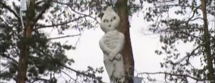 U Kyshtymu byl postaven pomník mimozemšťana Aleshenky.