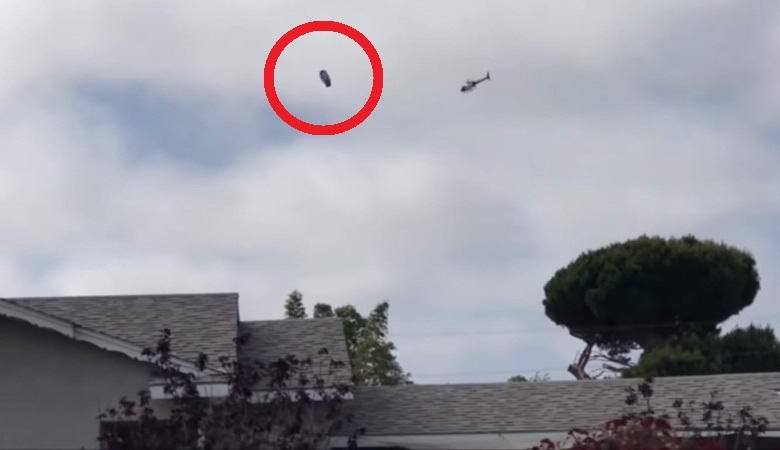 Policejní vrtulník obíhal kolem UFO nad Los Angeles