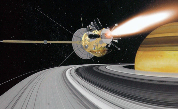 Poslední fotografie sondy Cassini - jezera a moře na Titanu 