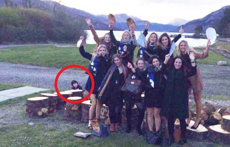 Duch malého utopeného muže fotografovaného ve Skotsku
