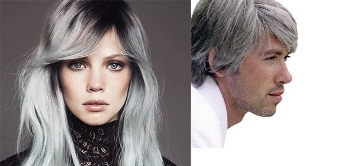 Šedé vlasy zdobí pouze muže, a dokonce ne vždy.