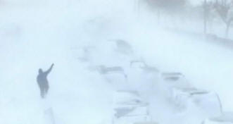 Sněžení v USA. Fotoreport