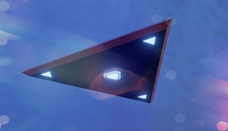 Temný trojúhelník zachycený přes Washington