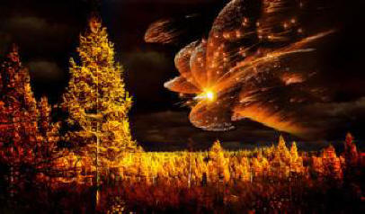 Tunguska meteorit - spadl zespodu