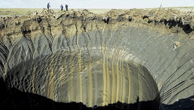 Úžasné a nebezpečné krátery na Sibiři