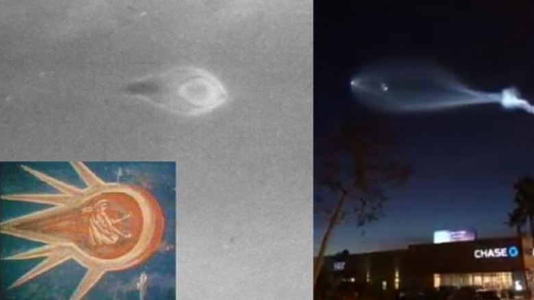 Ufologové nesouhlasí s tím, že k odpálení rakety připadají podivné nebeské jevy