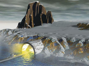 Obrovský tunel objevený v Antarktidě