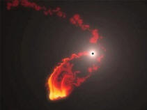 Ve středu naší galaxie dojde brzy k vesmírné srážce.