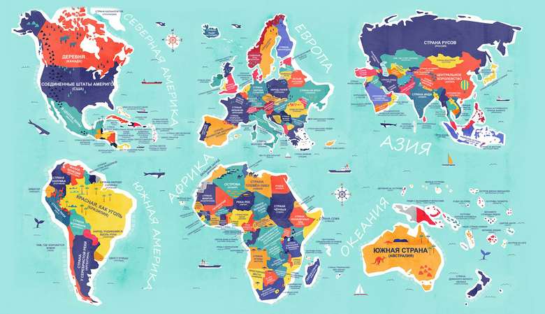 Na internetu se objevila mapa s doslovným překladem jmen všech zemí světa