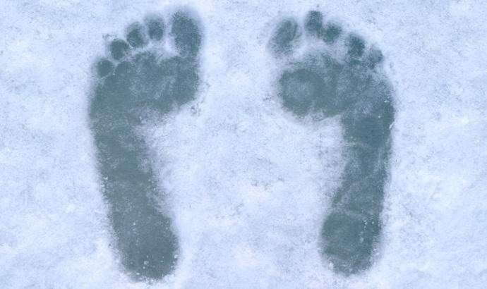 Yeti stopy nalezené v krymských horách