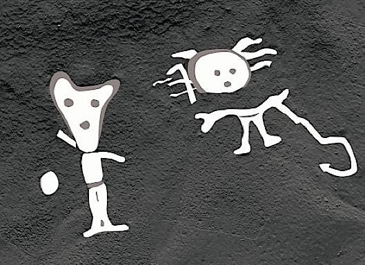 Stopoval malí muži.