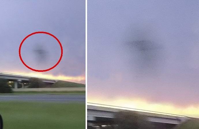 V Texasu byl vyfotografován plochý UFO ve tvaru diamantu.