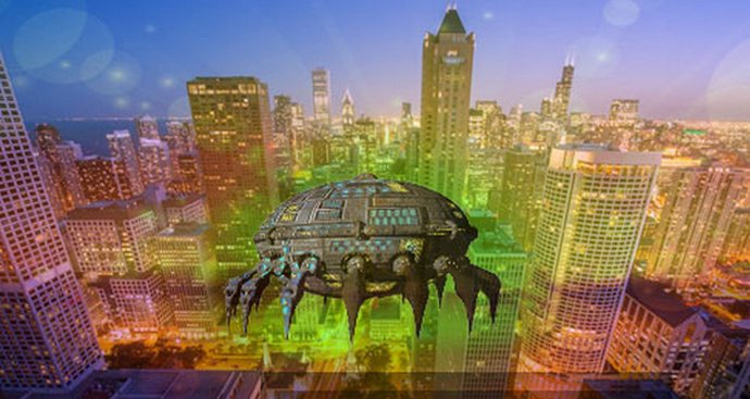 Varování: UFO na obloze. Video