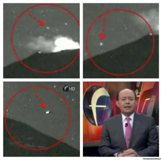 V blízkosti sopky Popocatepetl byly opět pozorovány UFO (video)