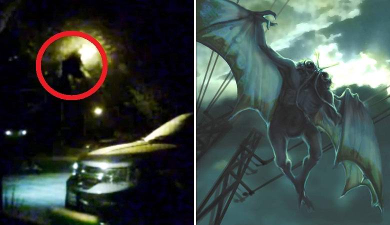 Tajemný stín letěl proti pouliční lampě