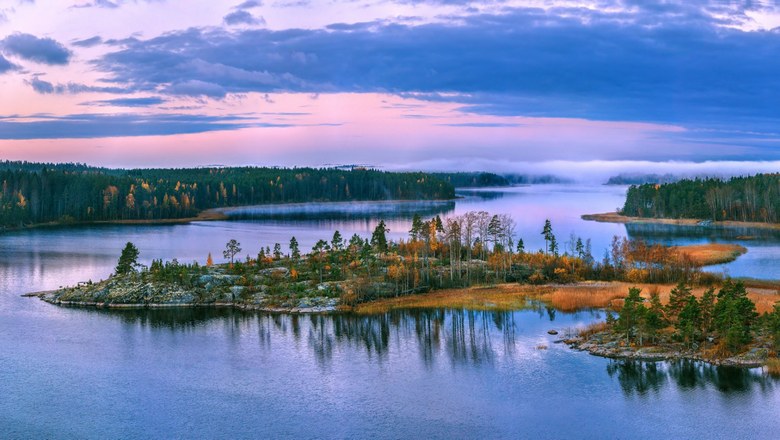 Tajemná světla nad jezerem Ladoga