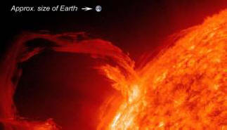 Země sotva unikla katastrofě z těžkého elektromagnetického šoku ze slunce.