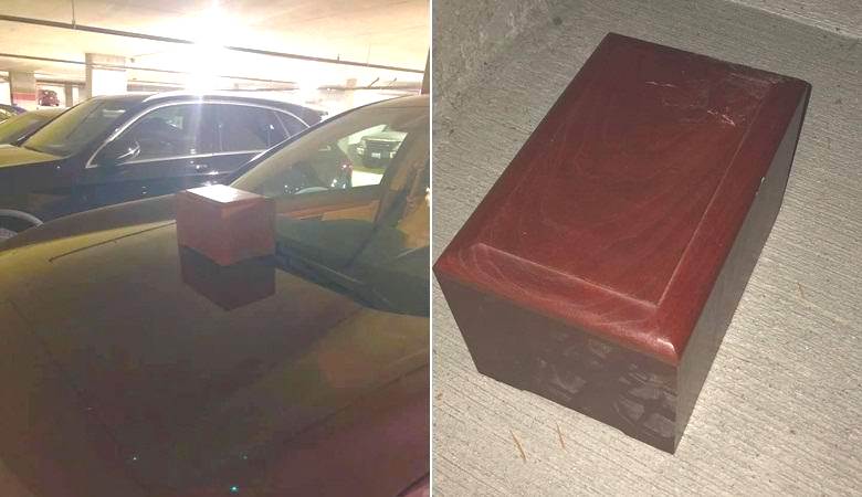 Žena našla ve svém autě tajemnou krabici