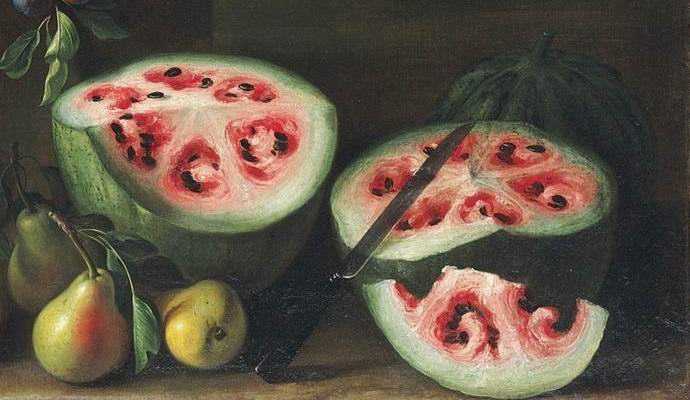 Painting řekl vědcům, jak melouny vypadaly před čtyřmi staletími.